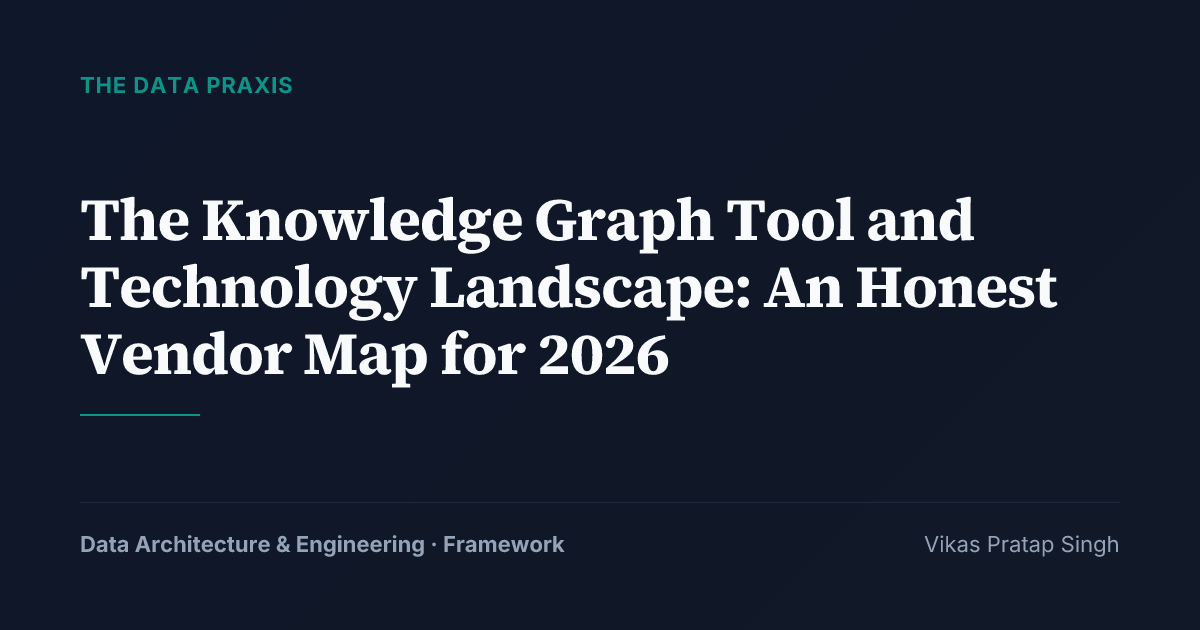 The Knowledge Graph Tool and Technology Landscape: An Honest Vendor Map ...